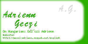 adrienn geczi business card